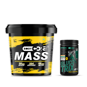 BCS Mass Gainer (5Kg) + BCS Glucotrix Energy Booster (1kg) | Body Core Science