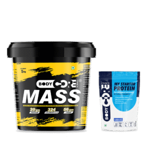 BCS Mass Gainer (5Kg) + BCS My Starter Premium Protein (1kg) | Body Core Science
