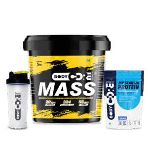 BCS Mass Gainer (5Kg) + BCS My Starter Premium Protein + Shaker | Body Core Science