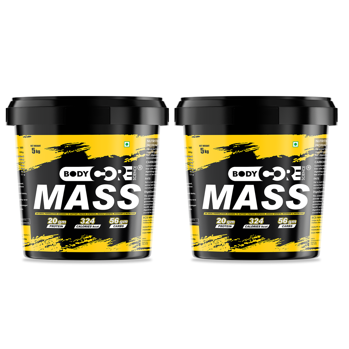 BCS Mass Gainer (Pack of 2) (10kg) | Body Core Science