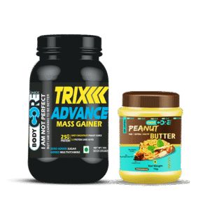BCS Trix Advance Mass Gainer (1Kg) + BCS Peanut Butter | Body Core Science