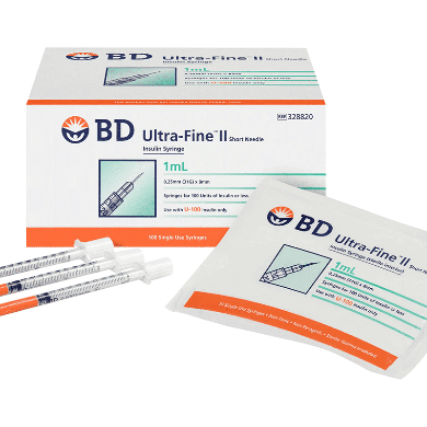 BD Ultrafine II Syringe 31G 1.0ml 8mm